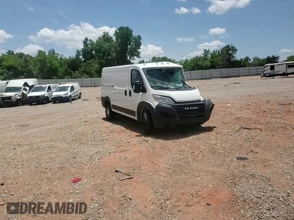 2024 Ram ProMaster Cargo Tradesman with VIN 3C6LRVAG0RE145207, listed as a Copart auction lot 61849365 with Not provided miles and Salvage title. Bid and sale history available at DreamBid. Image 14.