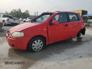 2005 Chevrolet Aveo LT z VIN KL1TG62635B309719, wystawiony jako Copart lot #71490495 z przebiegiem 143 780 mil mil oraz Szkoda całkowita • Salvage title. Historia ofert i sprzedaży dostępna na DreamBid. Obrazek 1.