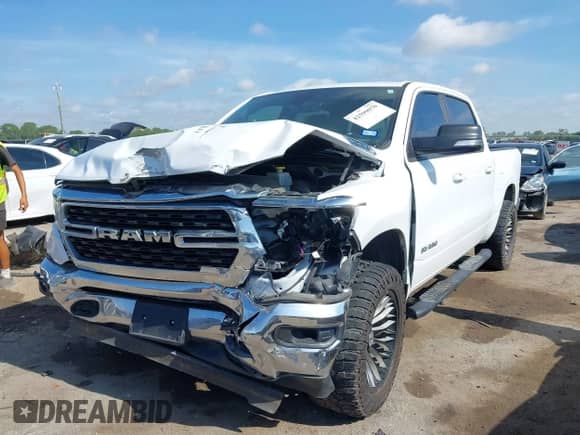 2022 Ram 1500 Big Horn z VIN 1C6RREFG9NN446003, wystawiony jako IAAI lot #42599070 z przebiegiem 61 974 mil mil oraz . Historia ofert i sprzedaży dostępna na DreamBid. Obrazek 18.