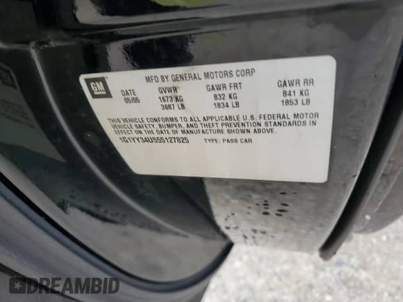 2005 Chevrolet Corvette с VIN 1G1YY34U555127825, выставлен на аукционе Copart как лот 74416124 с пробегом Не указан миль и Списание • Salvage title. История ставок и продаж доступна на DreamBid. Изображение 13.