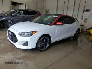 2020 Hyundai Veloster Turbo Ultimate z VIN KMHTH6AB9LU029420, wystawiony jako Copart lot #58548465 z przebiegiem 45 763 mil mil oraz Szkoda całkowita • Salvage title. Historia ofert i sprzedaży dostępna na DreamBid. Obrazek 1.