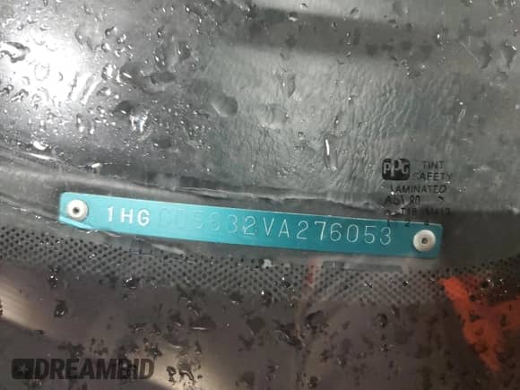 1997 Honda Accord LX with VIN 1HGCD5632VA276053, listed as a Copart auction lot 67797815 with 272,670 mi miles and Salvage title. Bid and sale history available at DreamBid. Image 12.