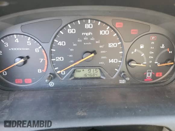 1998 Honda Accord EX with VIN 1HGCG3273WA001037, listed as a Copart auction lot 40274334 with 164,684 mi miles and Non repairable. Bid and sale history available at DreamBid. Image 9.