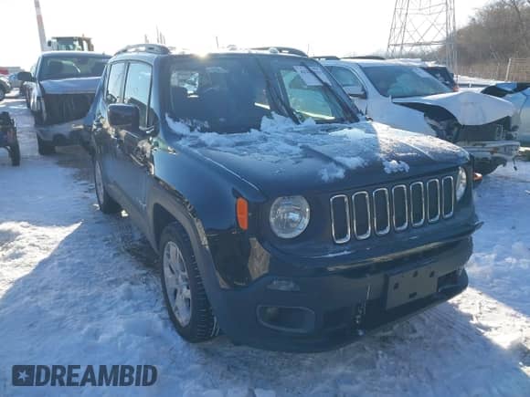 2018 Jeep Renegade Latitude with VIN ZACCJABB4JPG95447, listed as a IAAI auction lot 41345819 with 101,512 mi miles and . Bid and sale history available at DreamBid. Image 1.