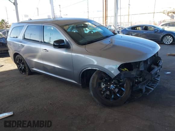 2020 Dodge Durango GT with VIN 1C4RDJDG7LC131857, listed as a IAAI auction lot 41265317 with 72,549 mi miles and . Bid and sale history available at DreamBid. Image 1.