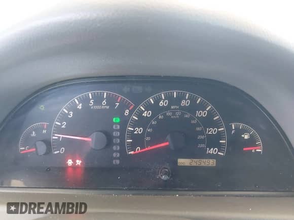 2005 Toyota Camry LE with VIN 4T1BF30K05U611555, listed as a IAAI auction lot 42349609 with 249,493 mi miles and . Bid and sale history available at DreamBid. Image 7.