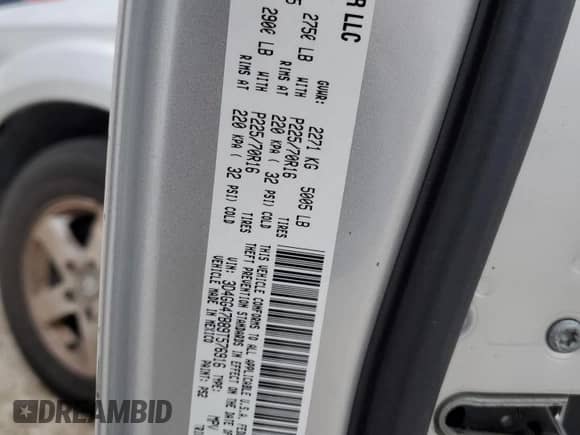 2009 Dodge Journey SE с VIN 3D4GG47B89T576916, выставлен на аукционе Copart как лот 81463764 с пробегом 139 341 миль миль и Списание • Salvage title. История ставок и продаж доступна на DreamBid. Изображение 13.