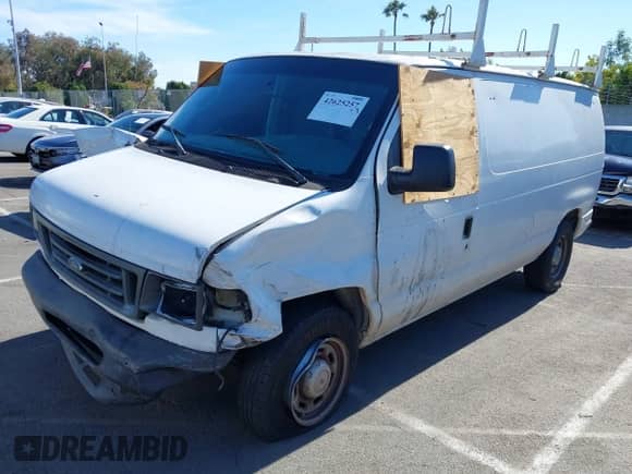 2005 Ford Econoline Cargo with VIN 1FTRE14W85HA90035, listed as a IAAI auction lot 42625257 with 204,929 mi miles and . Bid and sale history available at DreamBid. Image 17.