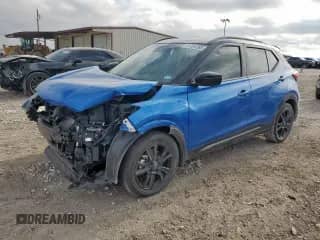 2024 Nissan Kicks SR with VIN 3N1CP5DV5RL549532, listed as a Copart auction lot 81461265 with 8,597 mi miles and Salvage title. Bid and sale history available at DreamBid. Image 1.