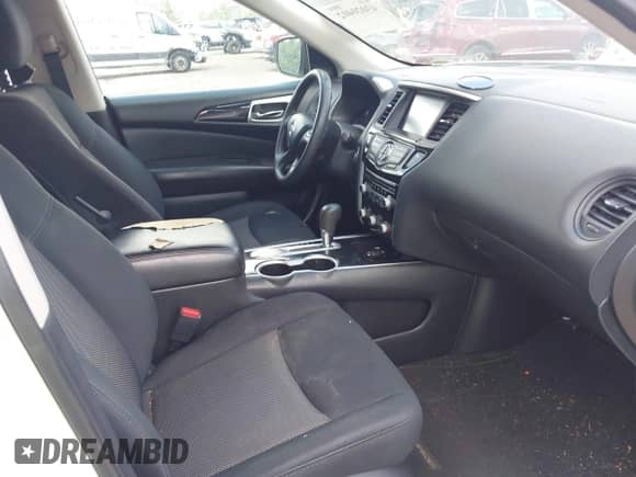 2019 Nissan Pathfinder SV with VIN 5N1DR2MN0KC596412, listed as a IAAI auction lot 43020402 with 126,837 mi miles and . Bid and sale history available at DreamBid. Image 5.