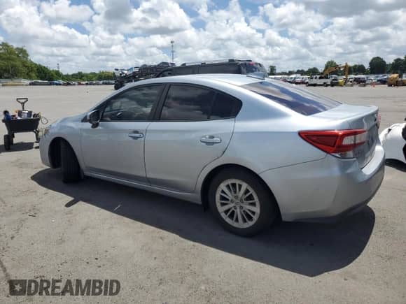 2018 Subaru Impreza Premium with VIN 4S3GKAB61J3621179, listed as a Copart auction lot 63458675 with 121,809 mi miles and Salvage title. Bid and sale history available at DreamBid. Image 2.