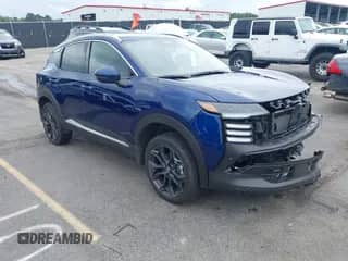 2025 Nissan Kicks SR with VIN 3N8AP6DA3SL360718, listed as a IAAI auction lot 42471717 with 5,089 mi miles and . Bid and sale history available at DreamBid. Image 1.