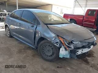 2021 Toyota Corolla LE with VIN JTDEPMAE0MJ127348, listed as a IAAI auction lot 43089933 with 40,860 mi miles and . Bid and sale history available at DreamBid. Image 1.