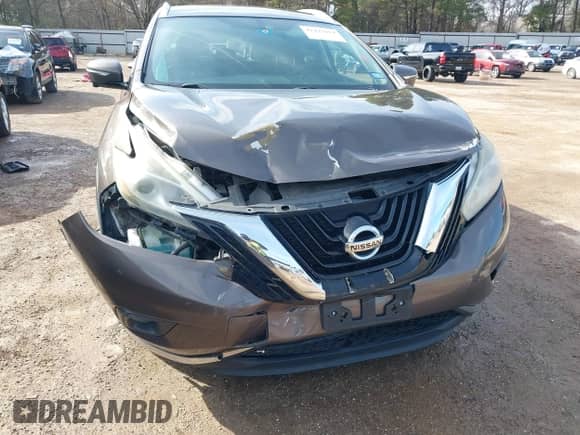 2015 Nissan Murano Platinum with VIN 5N1AZ2MGXFN243612, listed as a IAAI auction lot 41427694 with 145,902 mi miles and . Bid and sale history available at DreamBid. Image 6.