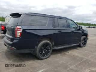 2021 Chevrolet Suburban RST with VIN 1GNSKEKT4MR413183, listed as a Copart auction lot 56549113 with 22,694 mi miles and . Bid and sale history available at DreamBid. Image 3.