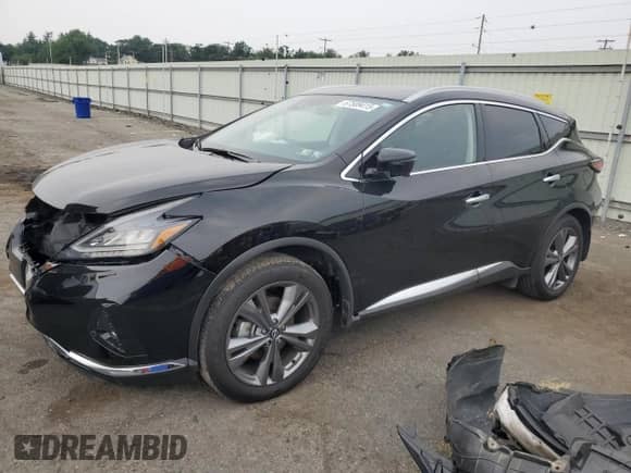 2024 Nissan Murano Platinum with VIN 5N1AZ2DS5RC100748, listed as a Copart auction lot 67589415 with 18,765 mi miles and Salvage title. Bid and sale history available at DreamBid. Image 1.