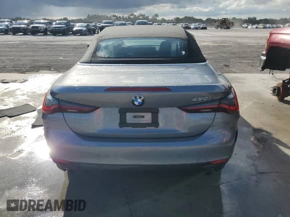 2025 BMW 4 Series 430i with VIN WBA33DB04SCT30862, listed as a Copart auction lot 85168815 with Not provided miles and Clean title. Bid and sale history available at DreamBid. Image 6.