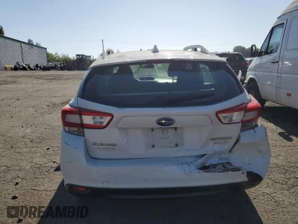 2017 Subaru Impreza Premium with VIN 4S3GTAD67H3734736, listed as a Copart auction lot 65625935 with 117,056 mi miles and Salvage title. Bid and sale history available at DreamBid. Image 6.