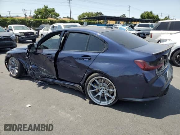 2023 BMW M3 Competition xDrive z VIN WBS43AY02PFP98617, wystawiony jako Copart lot #62189915 z przebiegiem 29 247 mil mil oraz Szkoda całkowita • Salvage title. Historia ofert i sprzedaży dostępna na DreamBid. Obrazek 2.