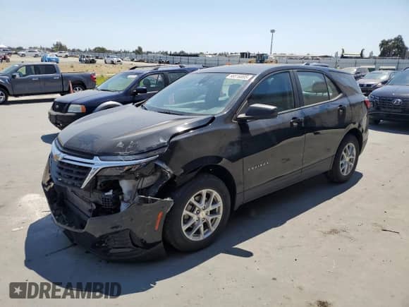 2023 Chevrolet Equinox LS z VIN 3GNAX5EGXPL201377, wystawiony jako Copart lot #68516885 z przebiegiem 57 889 mil mil oraz Szkoda całkowita • Salvage title. Historia ofert i sprzedaży dostępna na DreamBid. Obrazek 1.