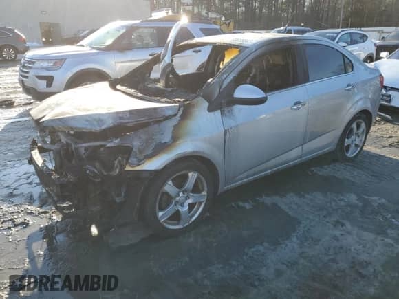 2013 Chevrolet Sonic LTZ with VIN 1G1JE5SH1D4107068, listed as a Copart auction lot 53429765 with Not provided miles and Non repairable. Bid and sale history available at DreamBid. Image 1.