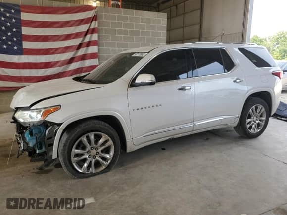 2021 Chevrolet Traverse High Country с VIN 1GNEVNKW7MJ148725, выставлен на аукционе Copart как лот 68118865 с пробегом 82 667 миль миль и Списание • Salvage title. История ставок и продаж доступна на DreamBid. Изображение 1.