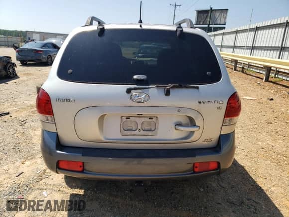 2005 Hyundai Santa Fe GLS with VIN KM8SC73D65U913042, listed as a Copart auction lot 65441395 with 221,467 mi miles and Salvage title. Bid and sale history available at DreamBid. Image 6.
