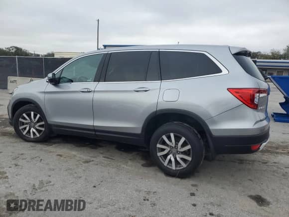 2019 Honda Pilot EX z VIN 5FNYF6H31KB098026, wystawiony jako Copart lot #89412285 z przebiegiem Nie podano mil oraz Szkoda całkowita • Salvage title. Historia ofert i sprzedaży dostępna na DreamBid. Obrazek 2.