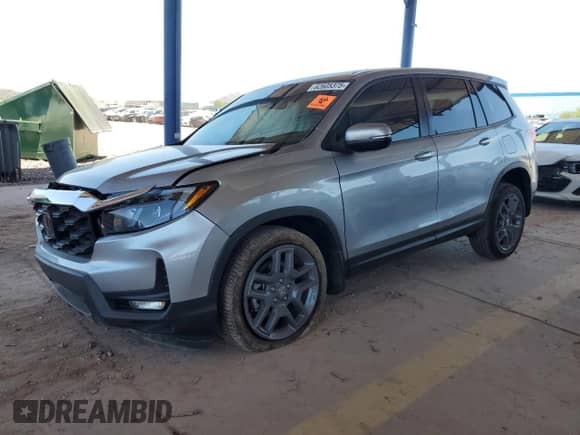 2022 Honda Passport EX-L with VIN 5FNYF8H56NB031956, listed as a Copart auction lot 62605375 with 15,370 mi miles and Salvage title. Bid and sale history available at DreamBid. Image 1.