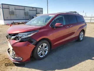 2023 Toyota Sienna Platinum с VIN 5TDESKFC9PS100229, выставлен на аукционе Copart как лот 51113935 с пробегом 52 539 миль миль и Списание • Salvage title. История ставок и продаж доступна на DreamBid. Изображение 1.