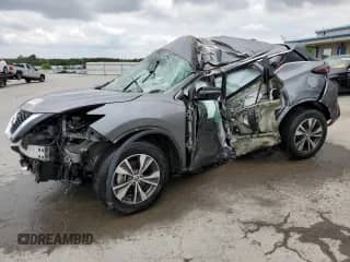 2021 Nissan Murano SV с VIN 5N1AZ2BJ2MC112407, выставлен на аукционе Copart как лот 55854235 с пробегом Не указан миль и Списание • Salvage title. История ставок и продаж доступна на DreamBid. Изображение 1.