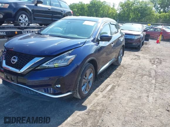 2024 Nissan Murano Platinum with VIN 5N1AZ2DS6RC109961, listed as a IAAI auction lot 42342337 with 5,680 mi miles and . Bid and sale history available at DreamBid. Image 2.