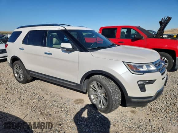 2018 Ford Explorer Limited z VIN 1FM5K8F85JGB56079, wystawiony jako Copart lot #82247365 z przebiegiem 168 338 mil mil oraz Czysty tytuł • Clean title. Historia ofert i sprzedaży dostępna na DreamBid. Obrazek 4.