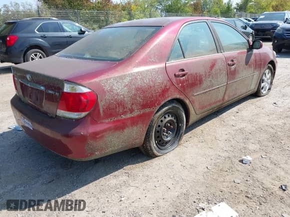 2005 Toyota Camry LE with VIN 4T1BE30K35U071184, listed as a IAAI auction lot 43161847 with 132,631 mi miles and . Bid and sale history available at DreamBid. Image 4.