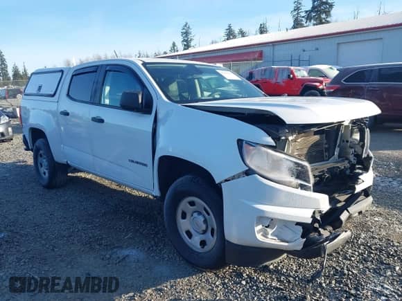 2019 Chevrolet Colorado 2WD Work Truck z VIN 1GCGSBEA5K1126261, wystawiony jako IAAI lot #41387823 z przebiegiem 124 840 mil mil oraz . Historia ofert i sprzedaży dostępna na DreamBid. Obrazek 1.