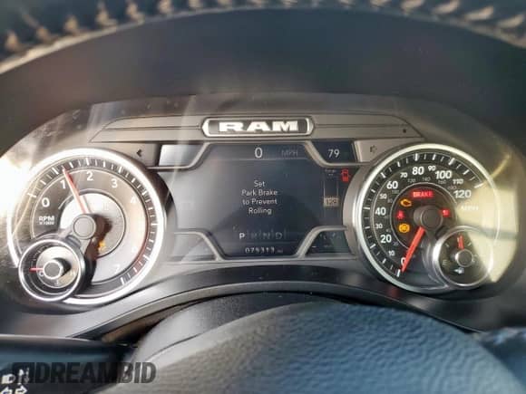 2022 Ram 1500 Big Horn с VIN 1C6SRFFT4NN474652, выставлен на аукционе Copart как лот 80407165 с пробегом 75 313 миль миль и Списание • Salvage title. История ставок и продаж доступна на DreamBid. Изображение 9.