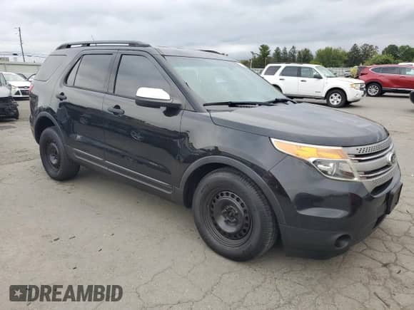 2014 Ford Explorer with VIN 1FM5K7B9XEGB59607, listed as a Copart auction lot 81380015 with 130,624 mi miles and Salvage title. Bid and sale history available at DreamBid. Image 4.