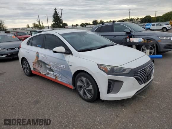 2019 Hyundai Ioniq SEL z VIN KMHC75LC9KU120799, wystawiony jako Copart lot #82252105 z przebiegiem 98 292 mil mil oraz Szkoda całkowita • Salvage title. Historia ofert i sprzedaży dostępna na DreamBid. Obrazek 4.
