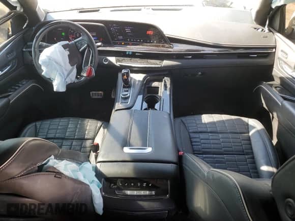 2023 Cadillac Escalade ESV AWD V-Series with VIN 1GYS4SK93PR100257, listed as a Copart auction lot 45474875 with 29,540 mi miles and Salvage title. Bid and sale history available at DreamBid. Image 8.