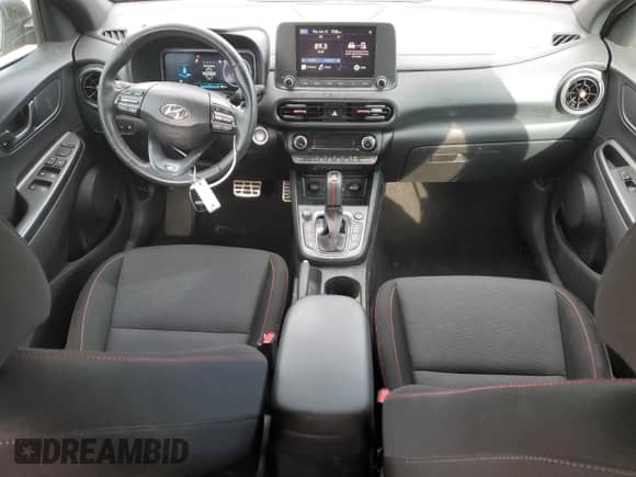 2022 Hyundai Kona N Line z VIN KM8K33A34NU779151, wystawiony jako Copart lot #60482795 z przebiegiem 75 236 mil mil oraz Szkoda całkowita • Salvage title. Historia ofert i sprzedaży dostępna na DreamBid. Obrazek 8.