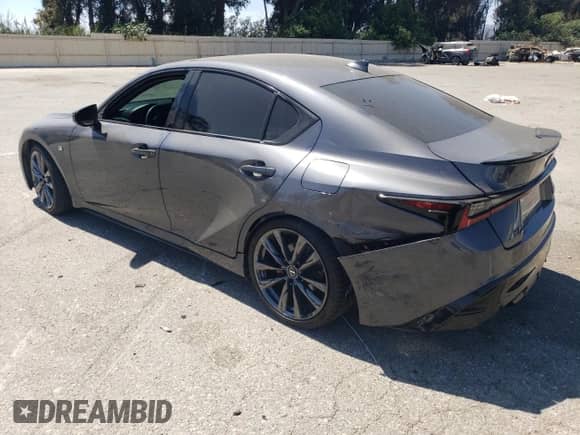 2022 Lexus IS 350 F Sport z VIN JTHGZ1B29N5057556, wystawiony jako Copart lot #70064195 z przebiegiem 20 075 mil mil oraz Szkoda całkowita • Salvage title. Historia ofert i sprzedaży dostępna na DreamBid. Obrazek 2.