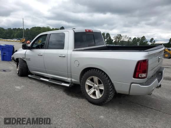 2016 Ram 1500 Sport with VIN 1C6RR7MT8GS280945, listed as a Copart auction lot 80459055 with 172,107 mi miles and Salvage title. Bid and sale history available at DreamBid. Image 2.