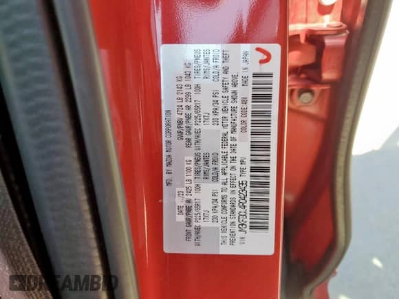 2024 Mazda CX-5 S Carbon Edition z VIN JM3KFBCL4R0423435, wystawiony jako Copart lot #68526055 z przebiegiem 17 477 mil mil oraz Szkoda całkowita • Salvage title. Historia ofert i sprzedaży dostępna na DreamBid. Obrazek 13.