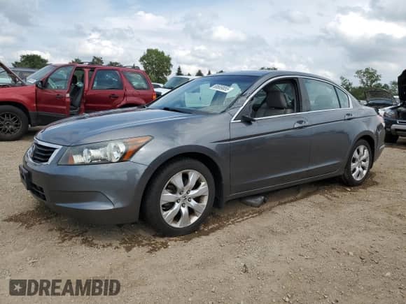 2010 Honda Accord EX-L with VIN 1HGCP2F87AA144420, listed as a Copart auction lot 68669855 with 107,911 mi miles and Salvage title. Bid and sale history available at DreamBid. Image 1.