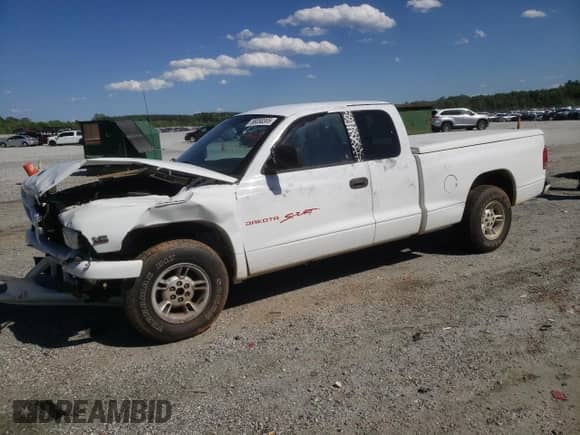 1999 Dodge Dakota SLT with VIN 1B7GL22X0XS237307, listed as a Copart auction lot 58058365 with 280,793 mi miles and Salvage title. Bid and sale history available at DreamBid. Image 1.