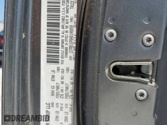 2010 Dodge 1500 ST с VIN 1D7RB1GP6AS109259, выставлен на аукционе Copart как лот 58985035 с пробегом Не указан миль и Чистый • Clean title. История ставок и продаж доступна на DreamBid. Изображение 12.