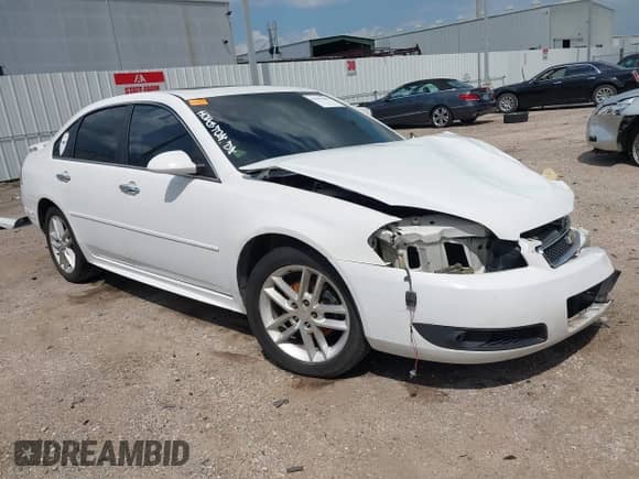 2012 Chevrolet Impala LTZ with VIN 2G1WC5E30C1138334, listed as a IAAI auction lot 43107686 with 193,149 mi miles and . Bid and sale history available at DreamBid. Image 1.