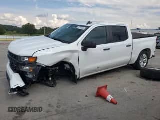2022 Chevrolet Silverado 1500 Custom with VIN 3GCPWBEK7NG156364, listed as a Copart auction lot 69191665 with 61,400 mi miles and Salvage title. Bid and sale history available at DreamBid. Image 1.