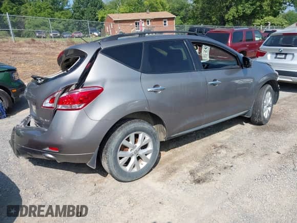 2012 Nissan Murano S with VIN JN8AZ1MW6CW219954, listed as a IAAI auction lot 42413234 with 150,040 mi miles and . Bid and sale history available at DreamBid. Image 4.