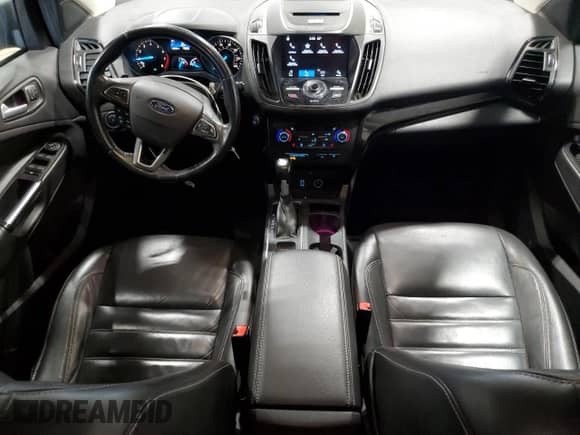 2017 Ford Escape Titanium with VIN 1FMCU9J92HUB60786, listed as a Copart auction lot 81855945 with 145,530 mi miles and Salvage title. Bid and sale history available at DreamBid. Image 8.